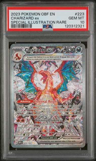 2023 POKEMON OBF EN-OBSIDIAN FLAMES #223 CHARIZARD ex SPECIAL ILLUSTRATION RARE