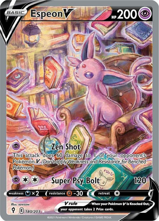 Espeon V (Alternate Full Art) - SWSH07: Evolving Skies (SWSH07) NM/LP