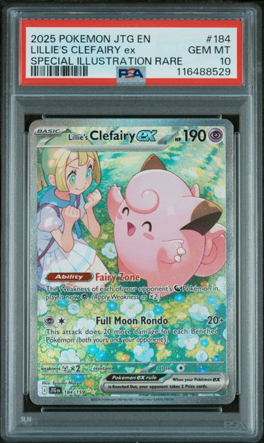 2025 POKEMON JTG EN-JOURNEY TOGETHER #184 LILLIE'S CLEFAIRY EX SPECIAL ILLUSTRATION RARE