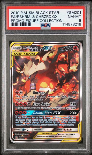 2019 POKEMON SM BLACK STAR PROMO #SM201 FA/RSHRM. & CHRZRD.GX PROMO-FIGURE COLLECTION 2019 POKEMON SM BLACK STAR PROMO #SM201 FA/RSHRM. & CHRZRD.GX PROMO-FIGURE COLLECTION