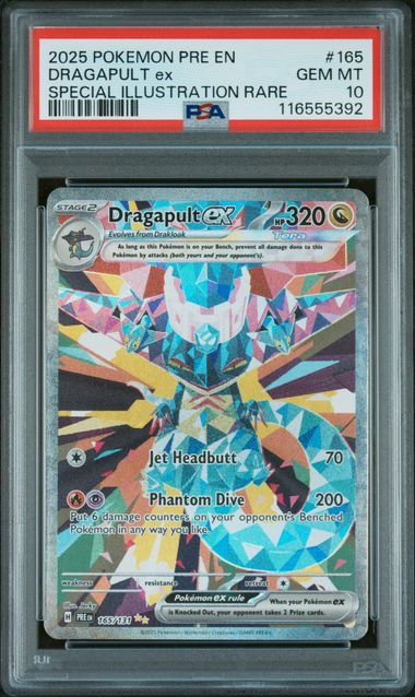 2025 POKEMON PRE EN-PRISMATIC EVOLUTIONS #165 DRAGAPULT EX SPECIAL ILLUSTRATION RARE