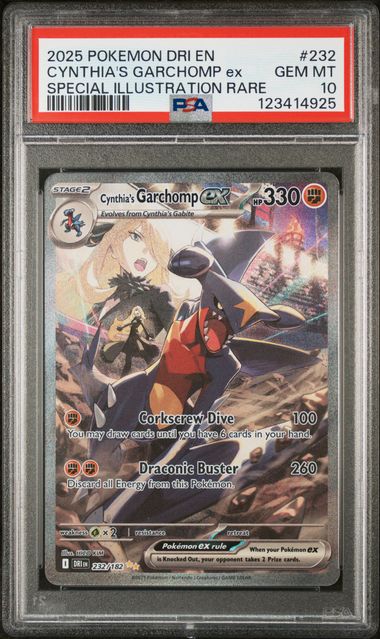 2025 POKEMON DRI EN-DESTINED RIVALS #232 CYNTHIA'S GARCHOMP EX SPECIAL ILLUSTRATION RARE